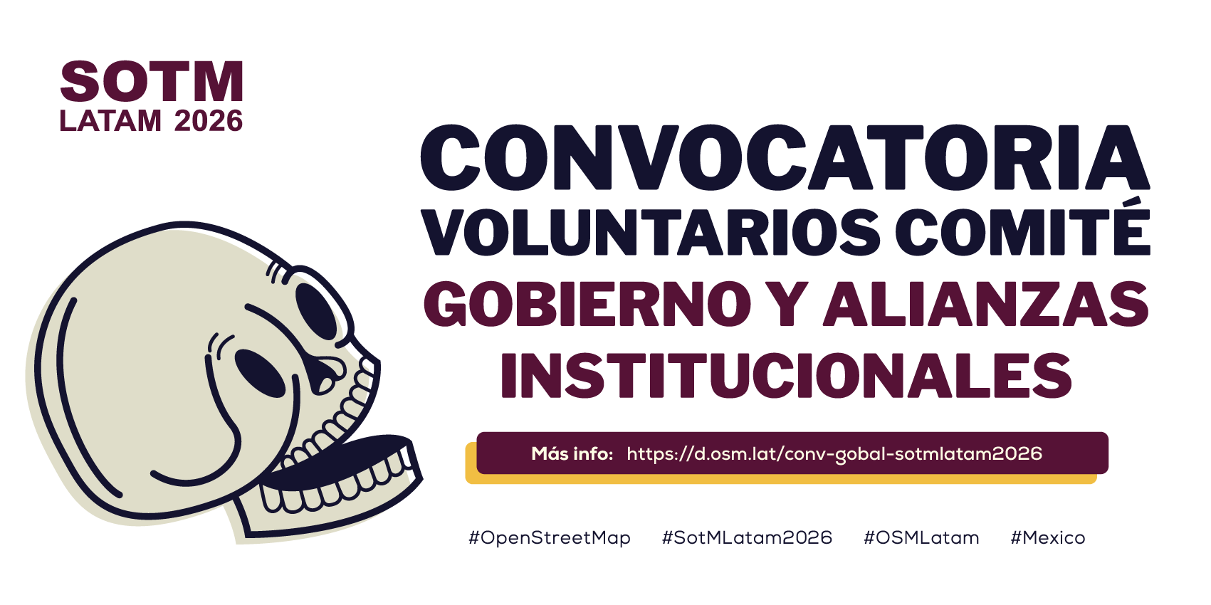 CONVOCATORIA VOLUNTARIOS COMITÉ GOBIERNO Y ALIANZAS INSTITUCIONALES SOTM LATAM 2026